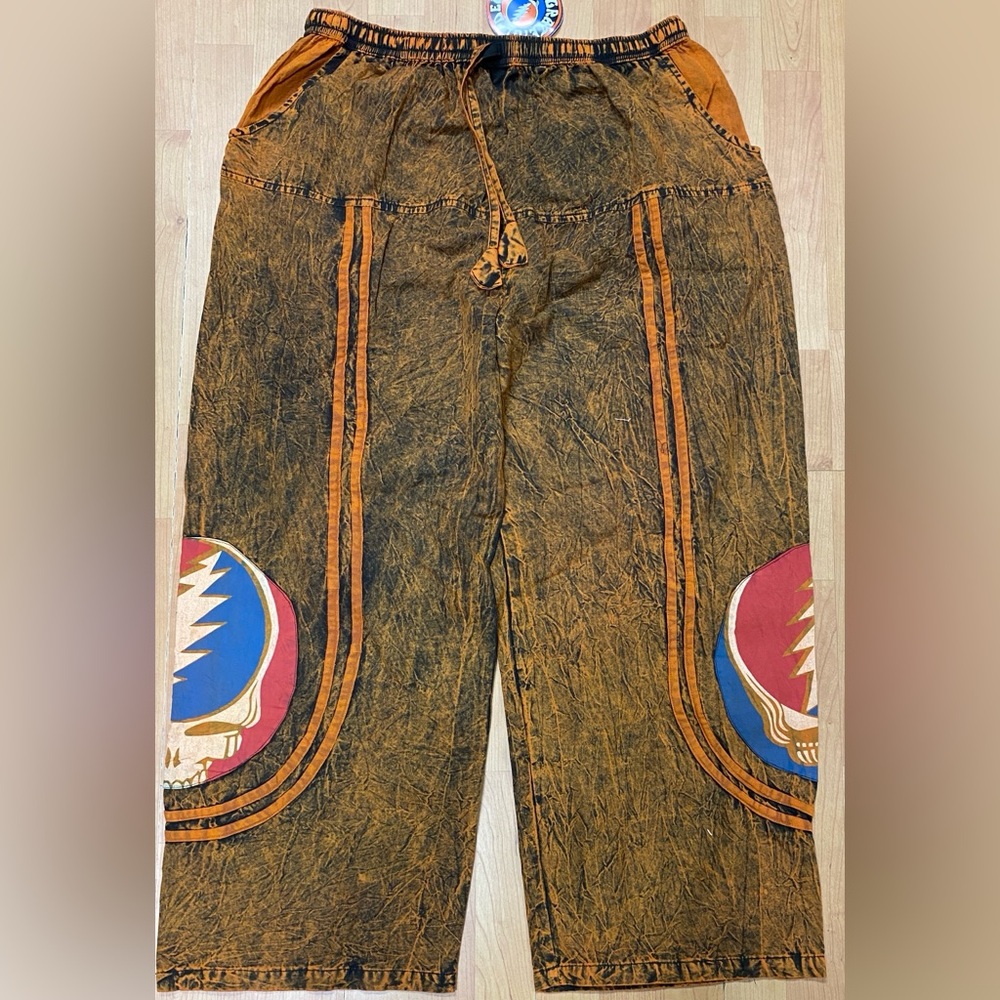Grateful Dead Steal Your Face XXL Festival Hippie Boho Men Pants